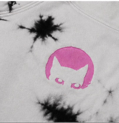 Gutter Cat Gang Tie-Dye Hoodie – Black & White | Limited Edition