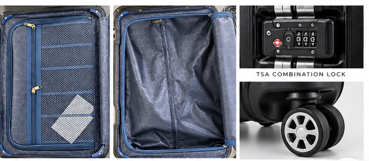 Gutter Cat Gang Black Carry-On Luggage | Aluminum Frame