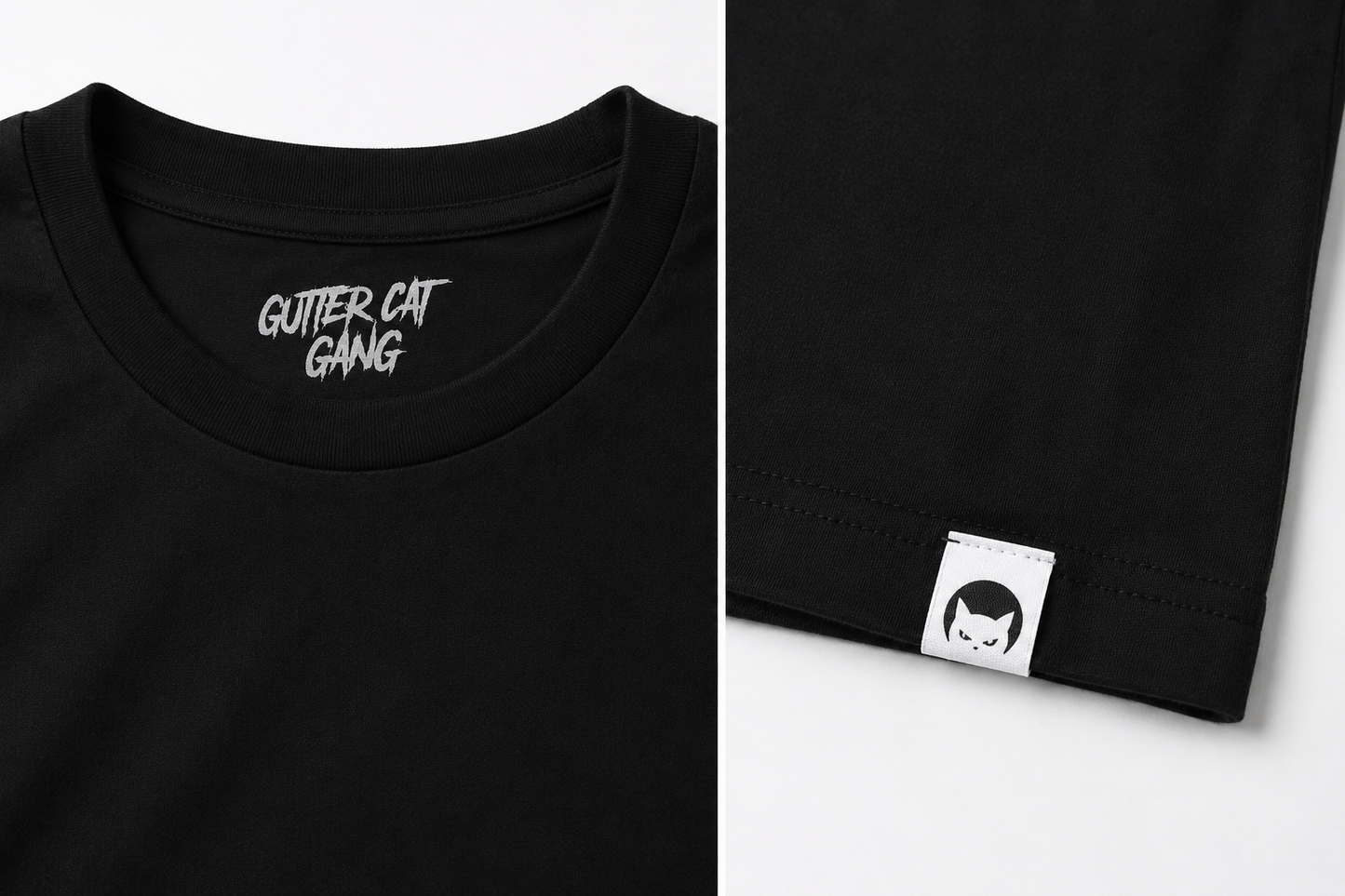 Gutter Cat Gang Classic Logo Tee – Black Edition