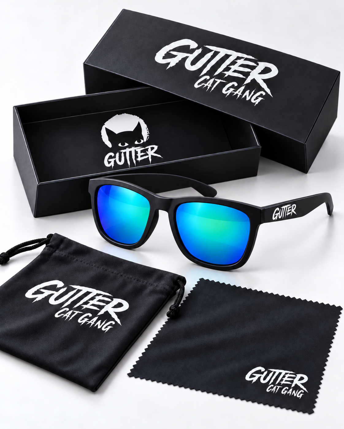 GUTTER Polarized Sunglasses – Ocean Mirror Edition