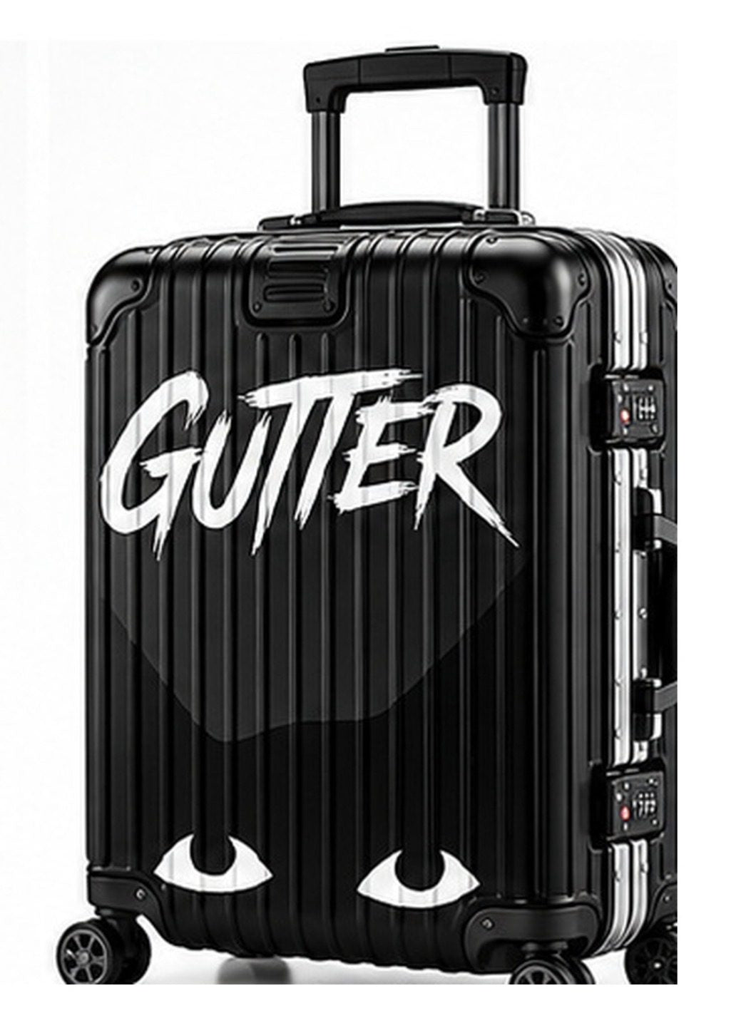Gutter Cat Gang Black Carry-On Luggage | Aluminum Frame