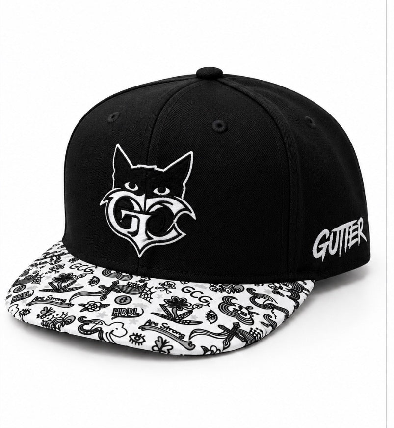 Gutter Cat Gang Signature Snapback Hat – Black Edition