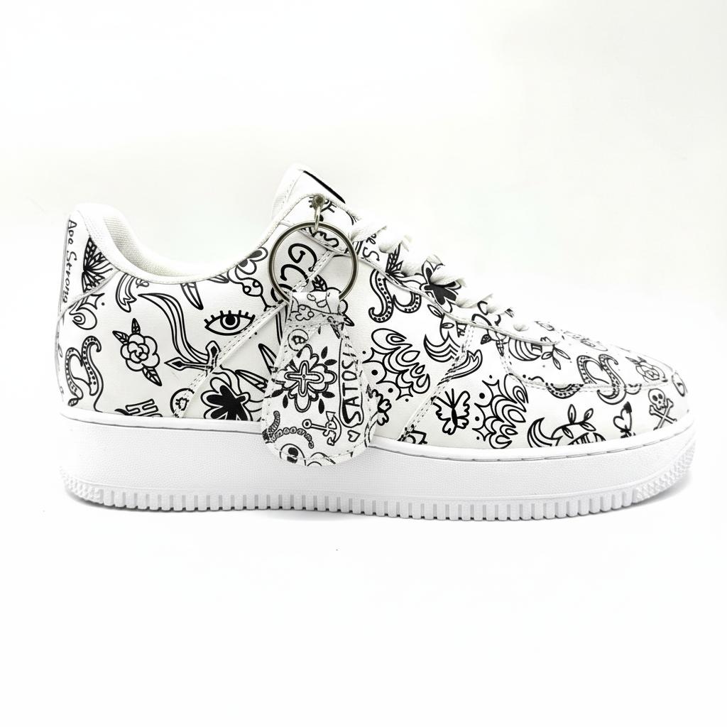 GCG Sneakers: White Tats