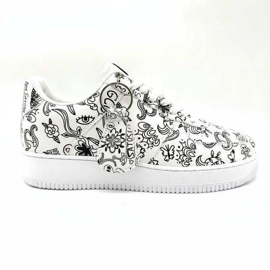 GCG Sneakers: White Tats