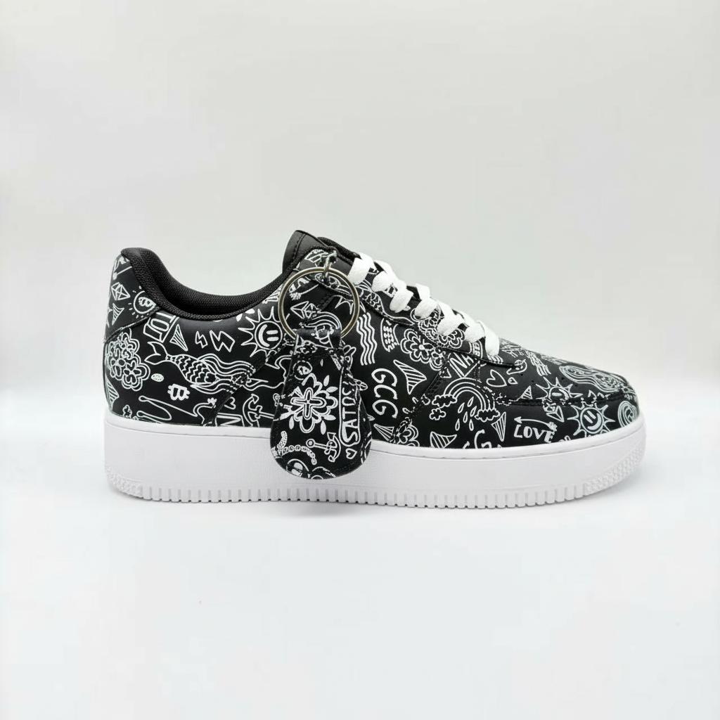 GCG Sneakers: Black Tats