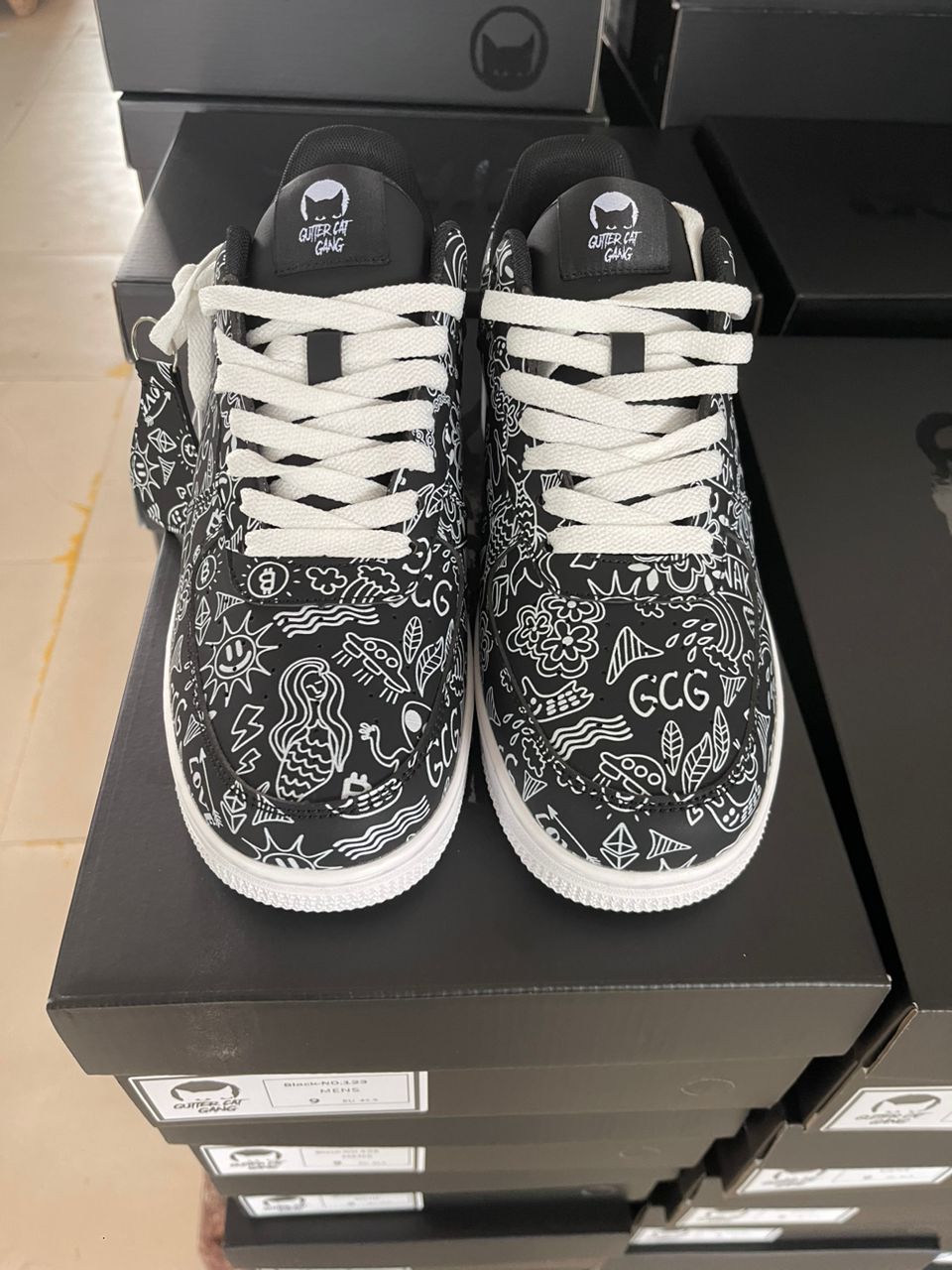 GCG Sneakers: Black Tats
